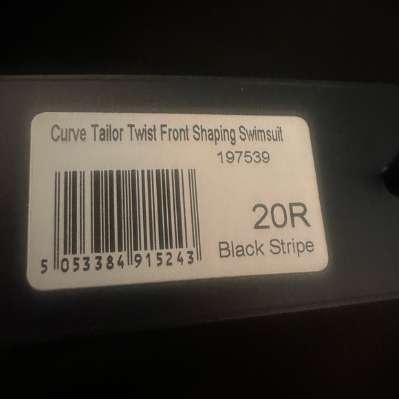 FIGLEAVES One Piece Swimsuit Black and White Twist Size 20R NWT - Picture 7 of 9